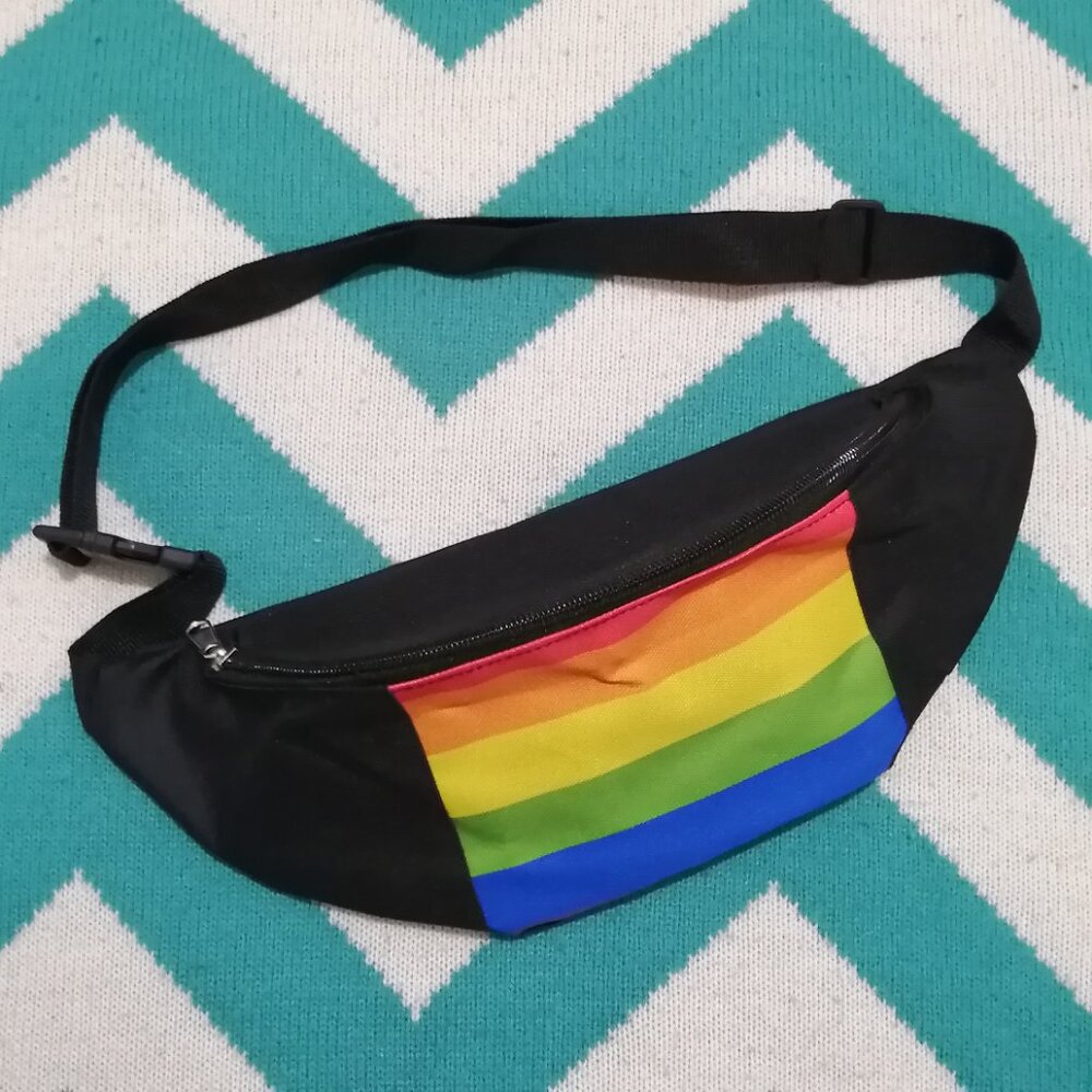 Rainbow Flag Belt Bag, NWOT